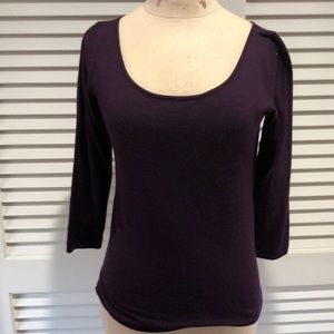 Ralph Lauren purple sweater.